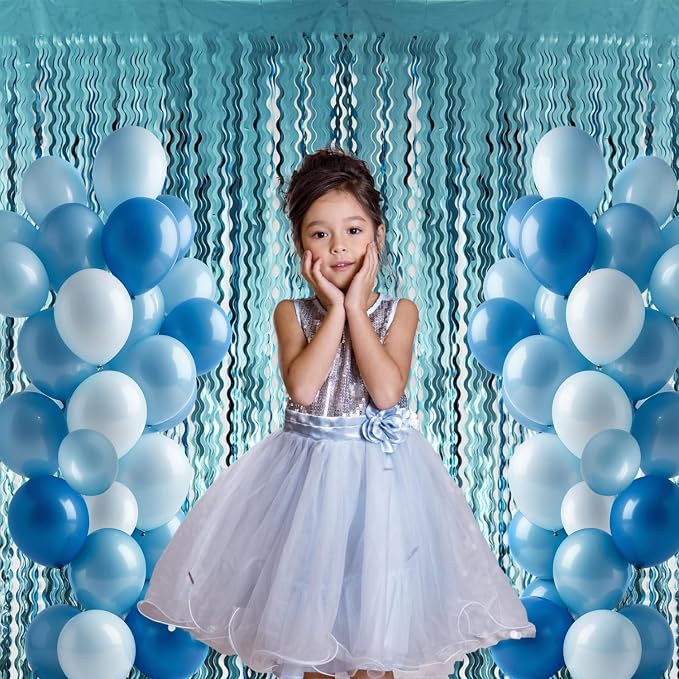 GOER 6.4 ft x 6.5 ft Metallic Tinsel Foil Fringe Curtains, Graduation - Image 7
