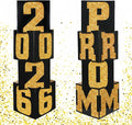 Queekay 8 Pcs Prom Column Standup Photo Booth Decorations 2026 Prom Backdrop by Queekay