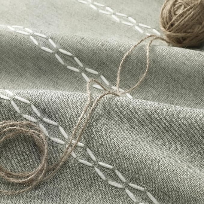 Sage Green Boho Blackout Curtains 72 Inch 2 Panels - Image 7
