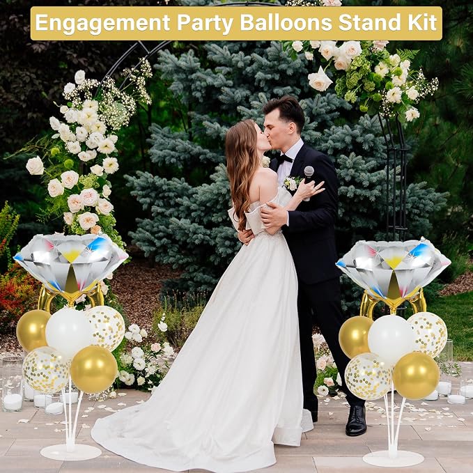 Engagement Party Balloons Stand Kit 2 Sets - Image 5
