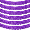 LOLStar Purple Foil Fringe Tinsel Garland, Tinsel Streamers Banner, 6 Pack | by LOLSTAR