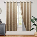 DWCN 100% Blackout Curtains for Bedroom 63 Inch Long by DWCN