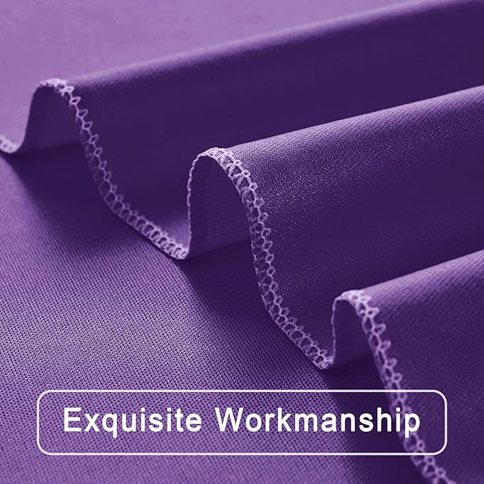 30 ft x 10 ft Wrinkle Free Purple Backdrop Curtain for Parties, 5ft x 10ft 6 Panels Polyester Purple Photo Backdrop Drapes for Wedding Birthday Party Baby Shower