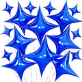Blue Star Balloons, 26 Inch and 10 Inch Blue Stars Shaped Balloon by BIAPIAN