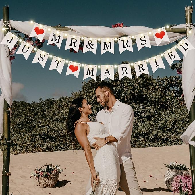 Mudder Mr and Mrs Just Married Banner - Image 7