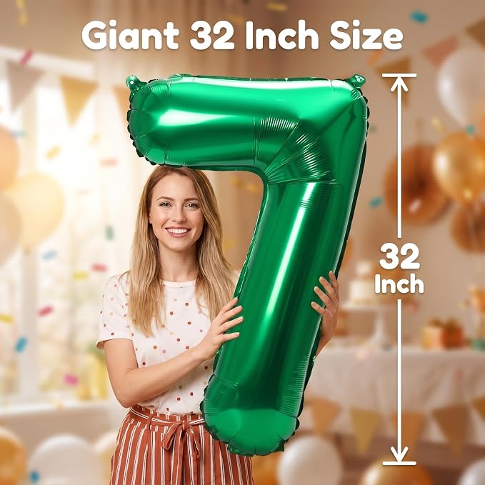YPSelected 32 Inch Large Foil Helium Number Balloon Birthday Wedding Party 0-9 - Image 4