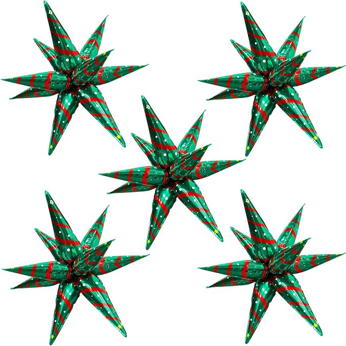 ZAKVOOR 60 Pcs Star Balloons 12 Spike Foil Party Decoration Balloons by ZAKVOOR