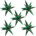 ZAKVOOR 60 Pcs Star Balloons 12 Spike Foil Party Decoration Balloons by ZAKVOOR