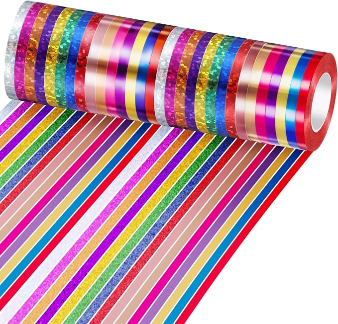 30 Rolls Curling Ribbons 1/5" Wide x 11 Yards 330 Yards Shiny Plastic Balloon - Image 2