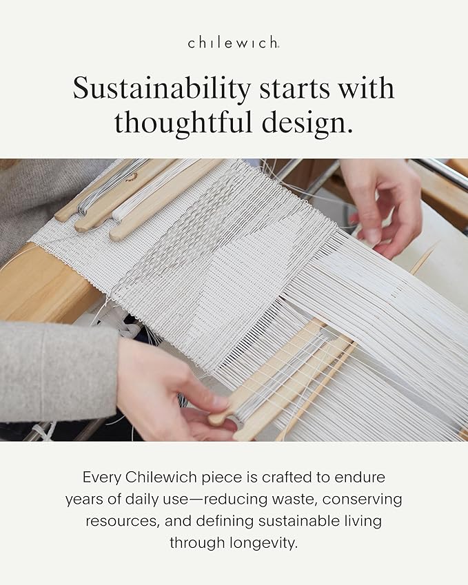 Chilewich Mini Basketweave Placemats, Woven Oval Placemats Set of 4 | Reusable - Image 6
