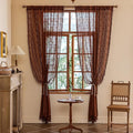 YJ YANJUN Boho Lace Curtains, 59x96 inch, Camrel Brown Sheer Window Panels | by YJYANJUN