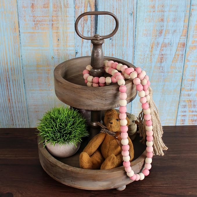 CVHOMEDECO. Wood Beads Garland - Image 3