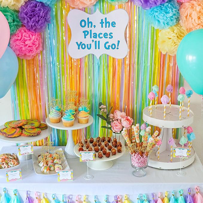 24 PCS Happy Birthday Cupcake Toppers Glitter Picks - Image 6