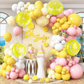 Lemon Balloon Arch Garland, Lemonade Party Main Squeeze Bridal Shower by HCYIRPTBL