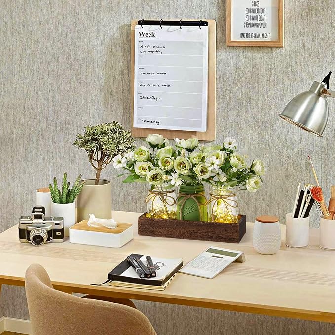 3 Pcs Mason Jar Centerpiece Table Decorations - Image 3