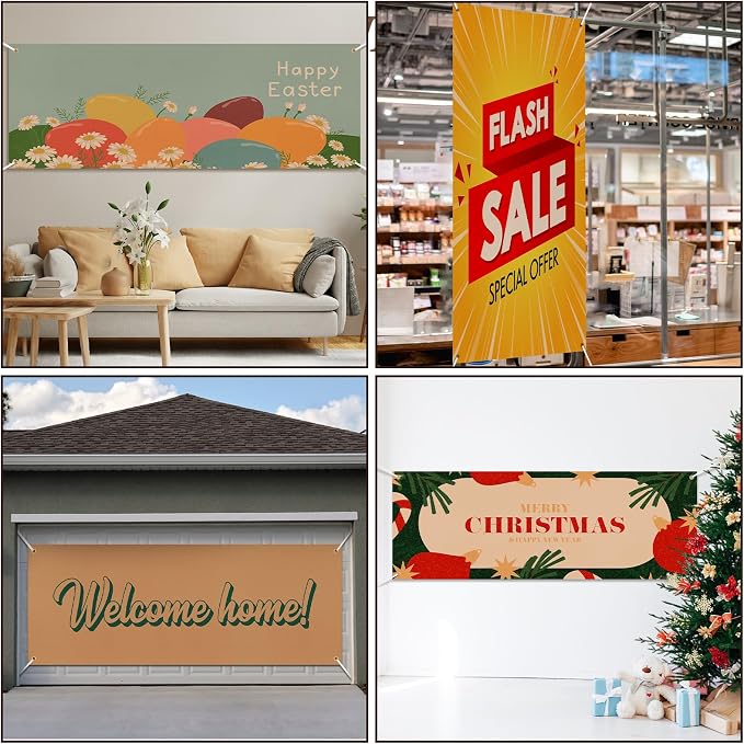 Zonon Large Blank Banners And Signs Polyester Oxford Cloth Sublimation Banner - Image 7