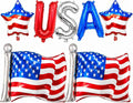 Patriotic USA&Star Flag Balloons 4th of July Independence Day Party Decor | USA by IGMaryBox