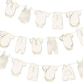 Boho Neutral Baby Clothes Banner Garland 2pcs Pre-Assembled Bunting Banners by C+L+cooper+life