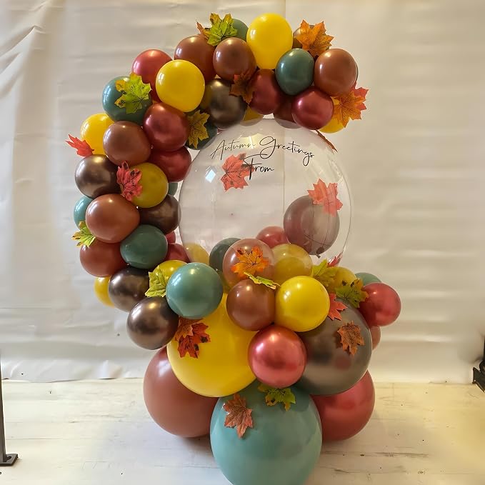 Safari Balloons, Burnt Orange Terracotta Mustard Yellow Burgundy Sage Green - Image 5