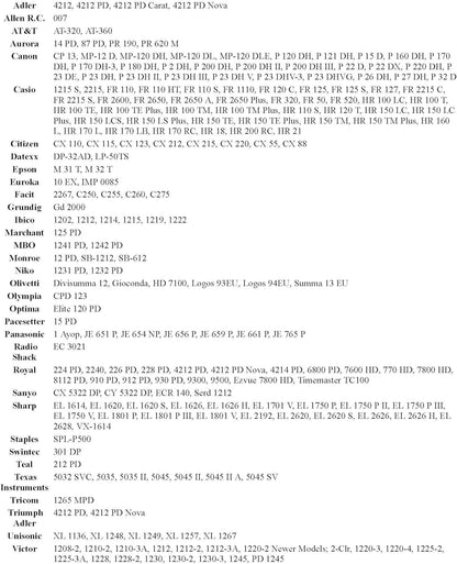 (12 Pack) COMPUMATIC Compatible/Replacement Calculator Ink Roller, Black/Red IR-40T, for Casio HR-300RC HR-200RC HR-170RC HR-150RC HR-100RC HR-100TM HR-150TM and More