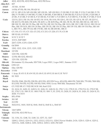 (3 Pack) COMPUMATIC Compatible/Replacement Calculator Ink Roller, Black/Red IR-40T, for Casio HR-300RC HR-200RC HR-170RC HR-150RC HR-100RC HR-100TM HR-150TM and More