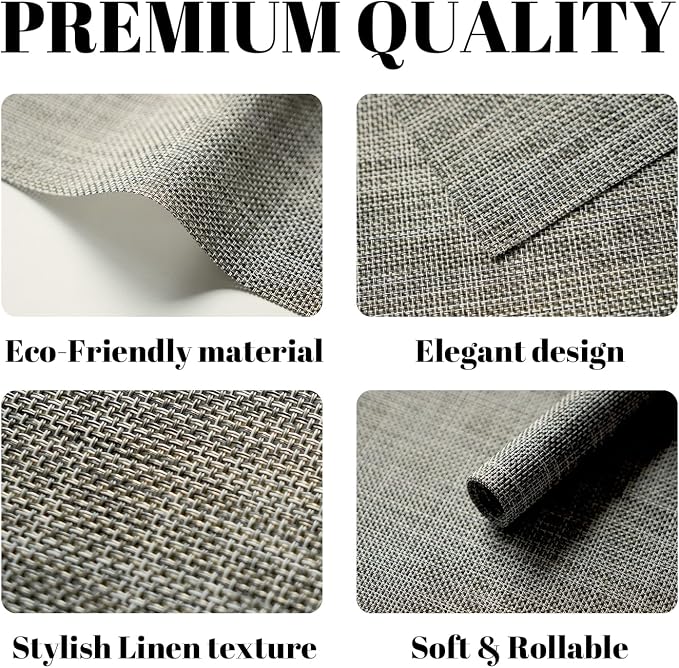 Placemats Set of 4 Vinyl/Plastic Woven Place Mats - Image 2