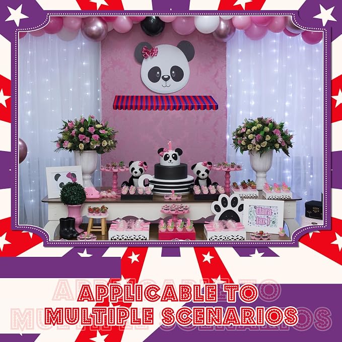 Boao 4 Pack Circus Awning Decoration 3D Stripe Cardboard Awning Carnival Wall - Image 7