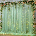 10x10ft Olive Green Tulle Backdrop Curtain by Partisky