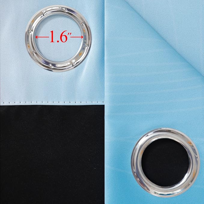 Ombre Pink and Blue Blackout Curtains 45 Inches Long, Full Light Blocking - Image 7