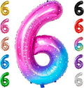 KatchOn Foil Rainbow Number 6 Balloon by KatchOn