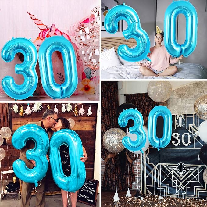 30 Number Balloons Large Foil Number Balloon Big 40 Inch - Image 5