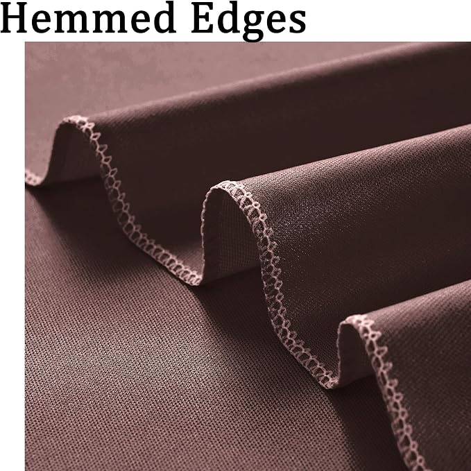 30ft x 10ft Wrinkle Free Brown Backdrop Curtain - Image 5