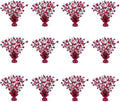 PMU 12 Pack Bursting Star Metallic Foil Spray Centerpiece- Burgundy Prismatic by PMU
