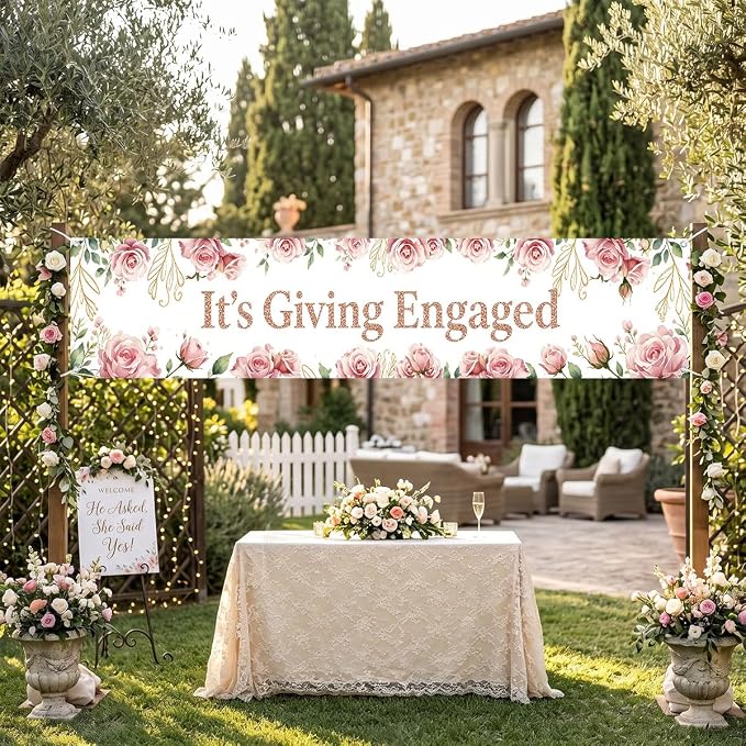 Just Engaged Banner Decorations - Image 3