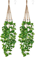 Mkono Fake Hanging Plant, Macrame Hanger by Mkono