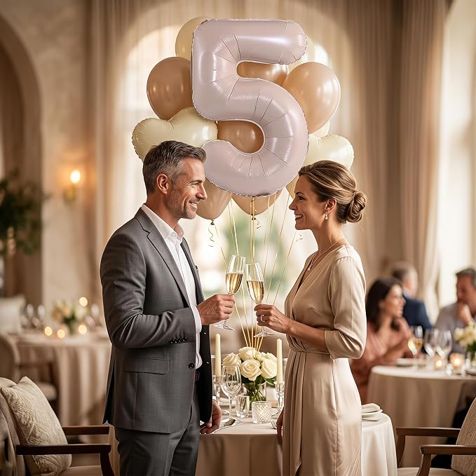 YPSelected 32 Inch Large Foil Helium Number Balloon Birthday Wedding Party 0-9 - Image 3