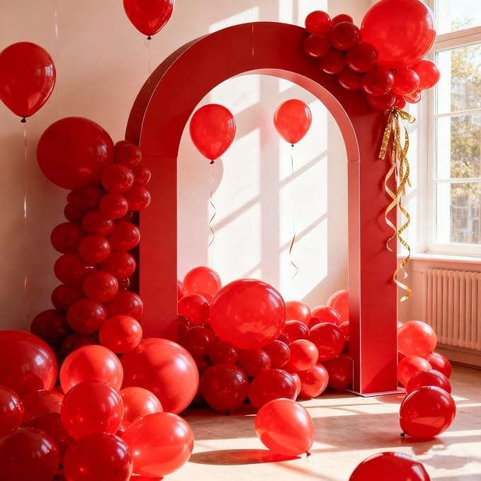 160Pcs Red Balloons 12 Inch Bulk Latex Balloon - Image 5