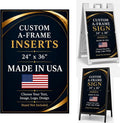 Custom Sandwich Board Signs Outdoor Waterproof A-Frame Signs Printed in USA | by BCB