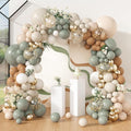 Amandir 173Pcs Dusty Green Nude Balloon Arch Garland Kit | Blush Cream White by Amandir