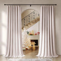 Beauoop Velvet Curtains for Bedroom Living Room Pink 52x108 2 Panels | Soft by Beauoop