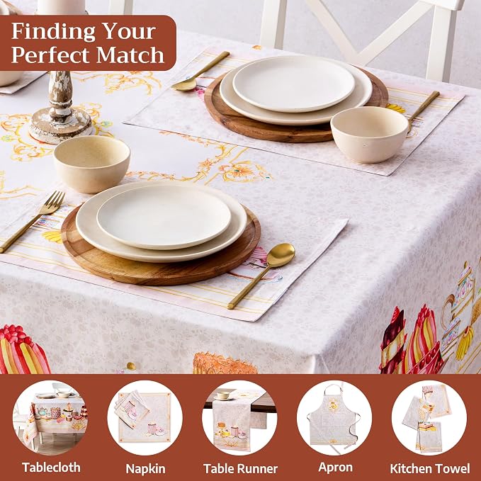 Maison d' Hermine Placemats Set of 4 Reusable 100% Combed Cotton | Cloth Place - Image 7