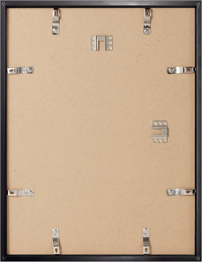 Opposite Wall - 9x12 in -Black Picture Frame - Lightweight, Versatile & Shatterproof - Wall Hanging Poster or Photo Frame - Wall Decor for Office, Gallery & Home