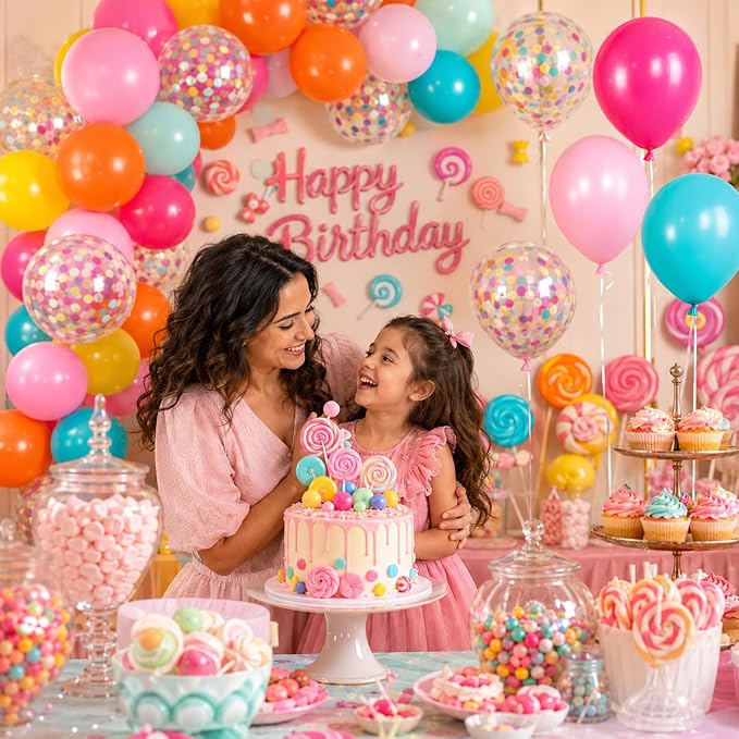 Rainbow Balloons, Rainbow Theme, Family Spring Celebration Party Decorations - Image 5
