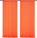 Orange Sequin Backdrop Curtains, 2 Panels 4FTx8FT Orange Curtain Backdrop by SoarDream