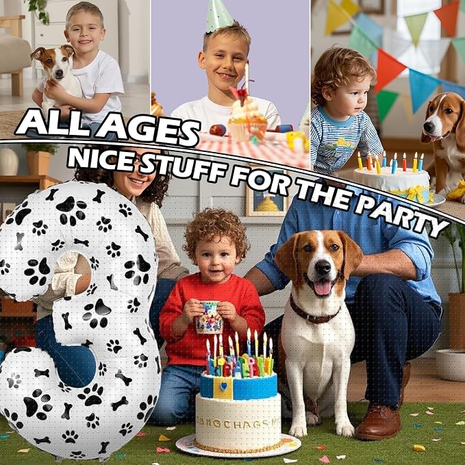 40 Inch Dog Foil Birthday Balloons - Image 7