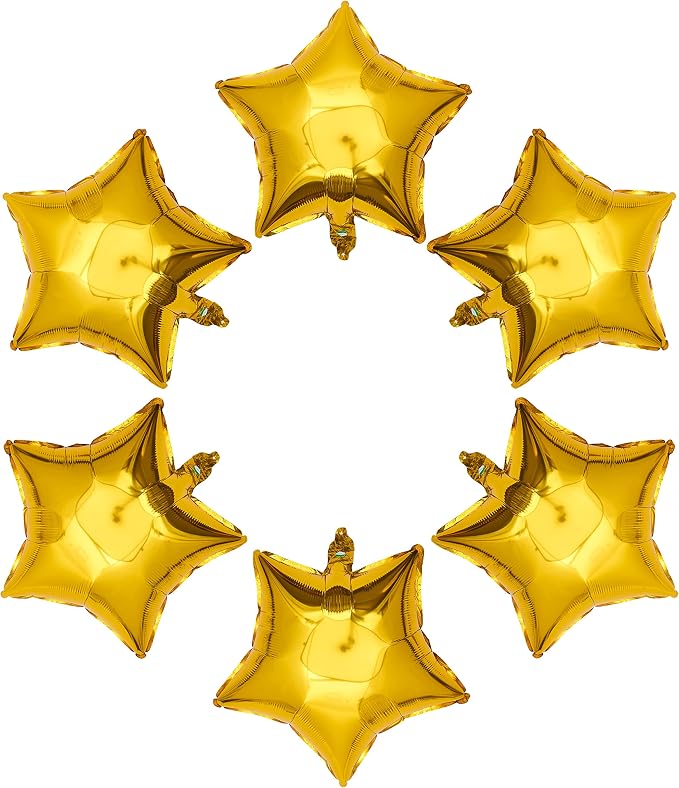 Gold Star Shape Foil Balloon - Image 2