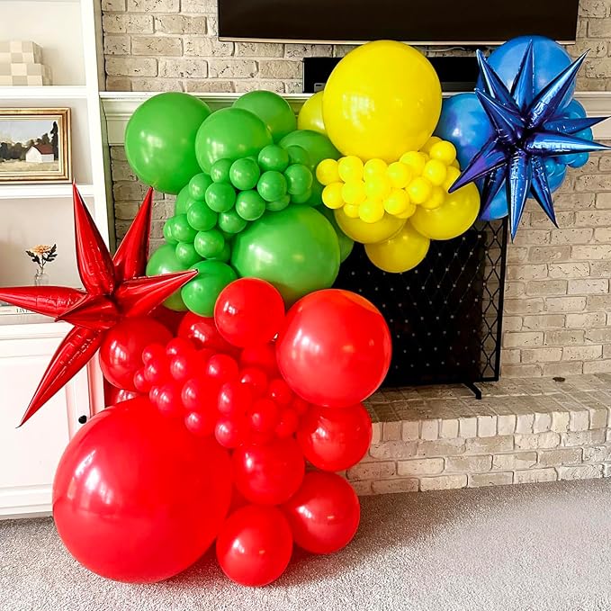 BAUANOOY Red Yellow Blue Green Balloons - Image 6