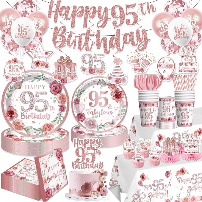 200pcs 95th Birthday Decorations by Yingoto