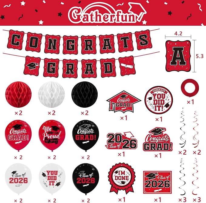 2026 Graduation Party Supplies Kit - Image 2