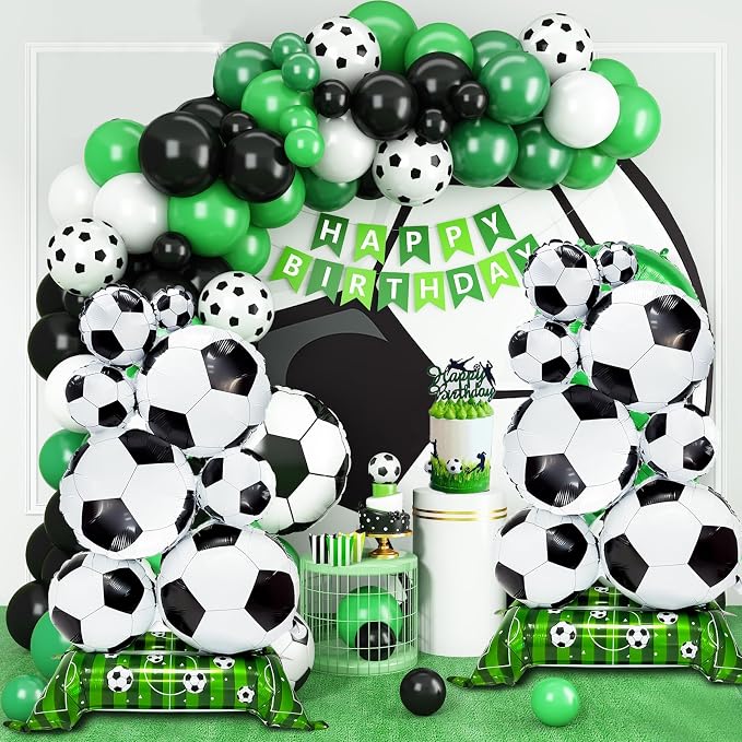 Giant Self Standing Soccer Ball Balloons 2 Pcs 5 ft Soccer Party Balloon - Image 6
